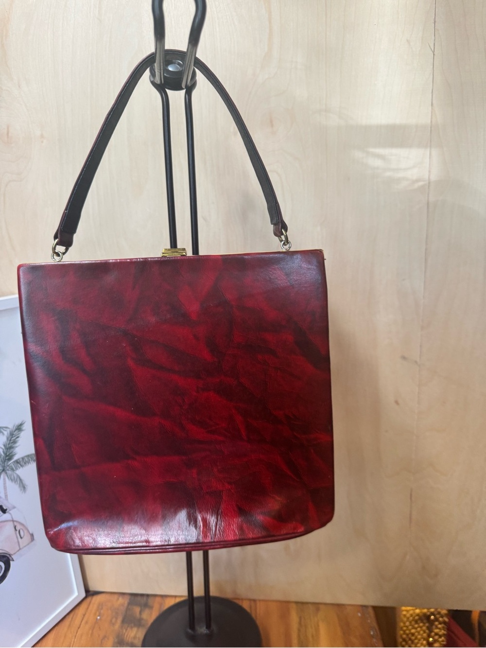 Vintage Melbourne bags for jahansen Red Leather Shoulder Bag